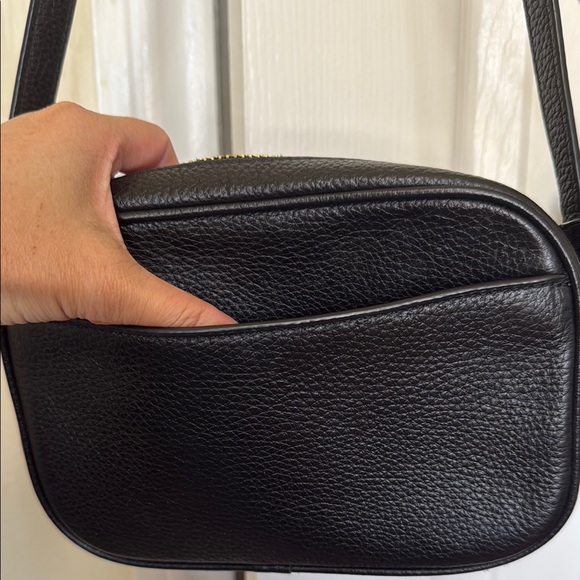 Coach Black Leather Crossbody Bag Camera bag - Picture 8 of 11